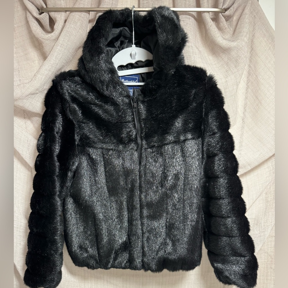 ROTHSCHILD FAUX FUR HOODED COAT